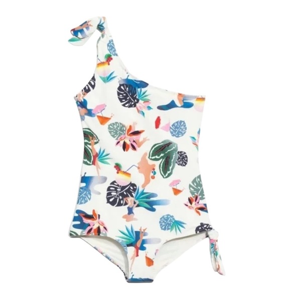 & Other Stories Other - & Other Stories NEW One Shoulder Printed Swimsuit